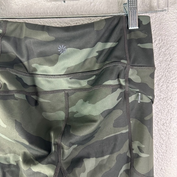 Athleta Camo Green Contender 7/8 Tight Leggings SZ XS - Picture 3 of 9